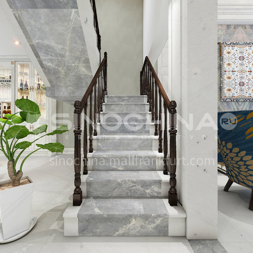 Natural gray modern marble staircase M-YA60D